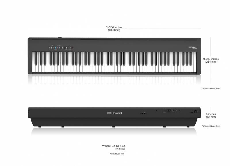 Claviers & Pianos - PIANOS NUMERIQUES - PORTABLE - ROLAND - FP30X BK - Royez Musik